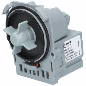   Ürítő Szivattyú AEG / Electrolux Mosógéphez – 30W Askoll M221 – 3 körmös, hátul stekkeres (1322082015 kompatibilis)