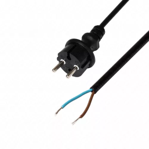 Hálózati csatlakozókábel, szerelhető, gumikábel, 2x1 mm², IP44,  3m,  HOME  N 10-3/1,0