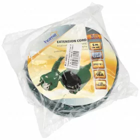   Hosszabbító lengő 5m, 3x1,5 mm², IP20, 16A, zöld, HOME  NV 2-5/GR/1,5