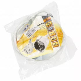   Hosszabbító lengő 5m, 3x1,5 mm², IP20, 16A, fehér, HOME  NV 2-5/WH/1,5