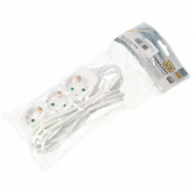   3-as hálózati földelt elosztó, 1,5 m, gyerekvédelem, 3x1,5mm², IP20, 16A, 3500W, fehér, HOME  NV 3/WH