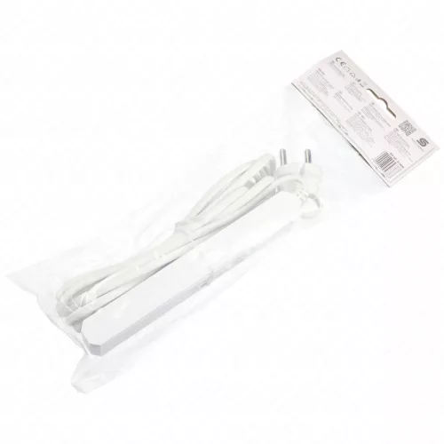 4-es EURO elosztó, 2x0,75 mm², 3 m kábellel (4x2,5 A, 250V, MAX 2300 W)  HOME NV 4E-3/WH