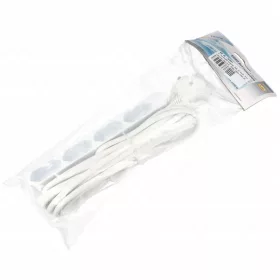   4-es EURO elosztó, 2x0,75 mm², 5 m kábellel (4x2,5 A, 250V, MAX 2300 W) HOME  NV 4E-5/WH