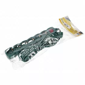   6-os hálózati földelt elosztó, kapcsolós, 5 m, gyerekvédelem, 3x1,5mm², IP20, 16A, 3500W, zöld, HOME NV 6K-5/GR/1,5