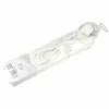 6-os hálózati földelt elosztó, 7 kapcsolóval, 1,5 m, gyerekvédelem, 3x1mm², IP20, 16A, 3500W, fehér, HOME NVK 06K/WH