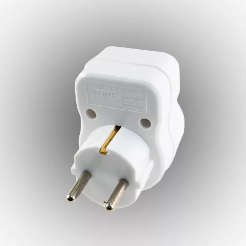 Túlfeszültség védett hálózati aljzat, 4,5kA, 16A, IP20, 3500W-ig, HOME NVT 1/WH