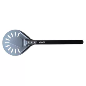 AVX PL7 Forgató Pizzalapát – 18 cm, Perforált, Eloxált alumínium (PL7)