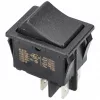 16A/250V AC 31x25 mm Billenőkapcsoló, motorhoz, fekete, szögletes, ETA 2404, 3404 porszívó