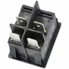 16A/250V AC 31x25 mm Billenőkapcsoló, motorhoz, fekete, szögletes, ETA 2404, 3404 porszívó