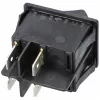 16A/250V AC 31x25 mm Billenőkapcsoló, motorhoz, fekete, szögletes, ETA 2404, 3404 porszívó