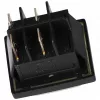 16A/250V, 36x29 mm Billenőkapcsoló, fekete, védőburokkal, szögletes (univerzális) takarítógép