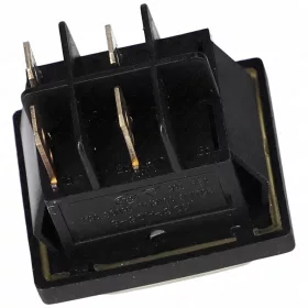   16A/250V, 36x29 mm Billenőkapcsoló, fekete, védőburokkal, szögletes (univerzális) takarítógép