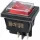 SCI R13-244 Vízmentes billenőkapcsoló 16A/250V AC, 37x30 mm, piros