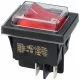SCI R13-244 Vízmentes billenőkapcsoló 16A/250V AC, 37x30 mm, piros