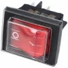 SCI R13-244 Vízmentes billenőkapcsoló 16A/250V AC, 37x30 mm, piros