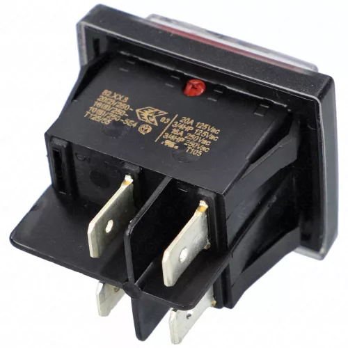 SCI R13-244 Vízmentes billenőkapcsoló 16A/250V AC, 37x30 mm, piros