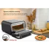 AVX PM120T Elektromos Pizzasütő – 450°C, 1850W, Digitális kijelző – Otthoni kemence (PM120T)
