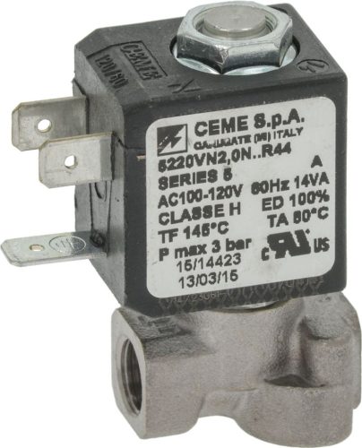 SZELEP CEME 2-UTAS ø 1/8'F 120V