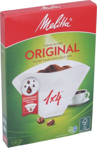 MELITTA 1X4 FEHÉRÍTETT PAPÍRSZŰRŐK