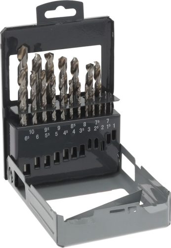 19 CYLINDRICAL DRILL BITS KIT ø 1÷10 mm