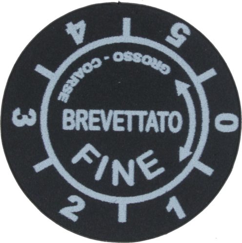 SCREEN-PRINTED LABEL ' FINE - COARSE '