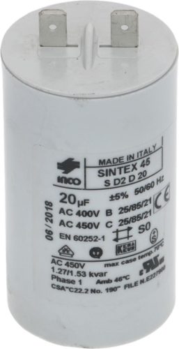 CAPACITOR 20ľF 450 MCF 110V