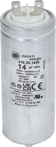 CAPACITOR 14 ľF 440Vac 50/60Hz