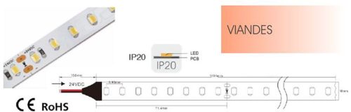 LED SZALAG 5 m 24V 'HÚS'