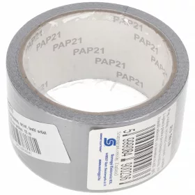   Ragasztószalag, ezüst, textil erőstés, 50 mm széles, 10 m