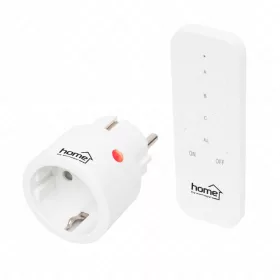   Távirányítható mini hálózati aljzat szett, 1db aljzat (bővíthető), távírányító, 40m, HOME TH 2311
