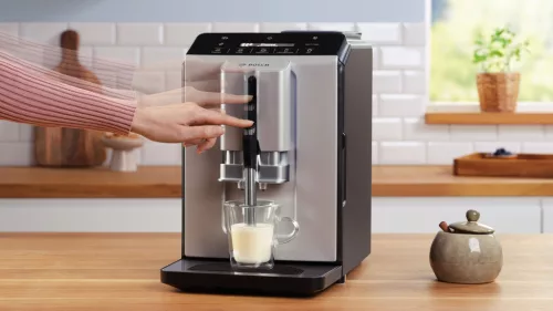 Bosch Serie 2 VeroCafe Teljesen automata kávéfőző, Selyemezüst (TIE20301)