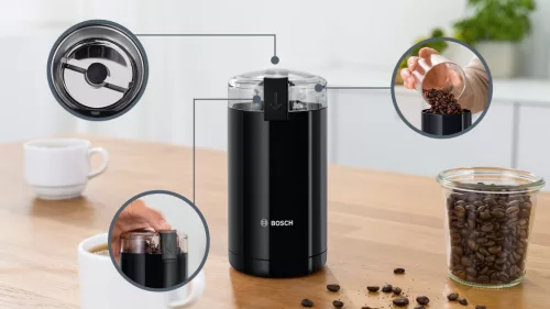 Bosch TSM6A013B Forgókéses kávédaráló, Fekete (TSM6A013B)