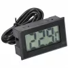 Hőmérő digitális elemes -50 - +70 (fekete) EGYSZERŰ TPM10 (Sz.: 46mm, M.: 26mm, Mélység: 13mm)