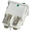6A/250V AC 21x15 / 19x13 mm Billenőkapcsoló, zöld, kicsi (univerzális) olajradiátor