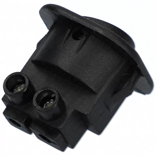 6A/250V AC, 24x24 / 20x20 mm Billenőkapcsoló, fekete, szögletes, sorkapcsos csatlakozás