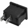 3A/250V AC, 21x15 / 19x13 mm Billenőkapcsoló ON-OFF, fekete, számos, szögletes (univerzális)