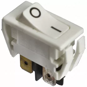   12A/250V AC Billenőkapcsoló, fehér, számos, keskeny (univerzális)