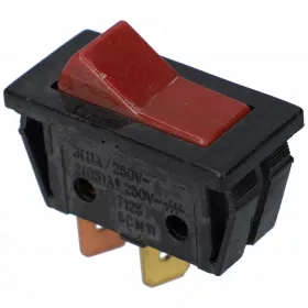 3A/250V Billenőkapcsoló, bordó, keskeny, szögletes