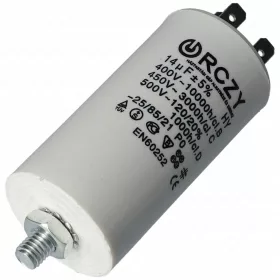 14 uF 450V Kondenzátor, sarus (univerzális)