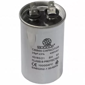 25 uF 450V Kondenzátor, fém, sarus
