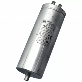   45 uF 450V Kondenzátor, sarus, fémházas (univerzális)  klíma