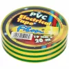 Szigetelőszalag 19x20m (PVC) zöld-sárga