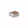 WAGO 221 COMPACT vezeték összekötő 3x4mm² 32A (221-413)