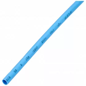   1,6 / 0,8 mm x 1 m Zsugorcső, 2:1, kék, poliolefin (univerzális) vezetékhez