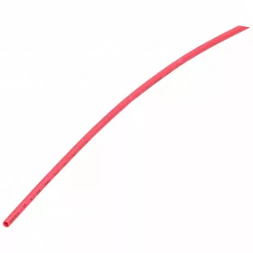  1,6 / 0,8 mm x 1 m Zsugorcső, 2:1, piros, poliolefin (univerzális) vezetékhez