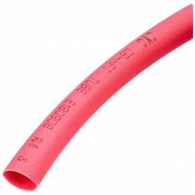   6,4 / 3,2 mm x 1 m Zsugorcső, 2:1, piros, poliolefin (univerzális) vezetékhez