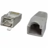 Csatlakozó hálózati kábel UTP RJ45 , CAT5E szürke
