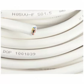   5x1,5 mm2 MTK, duplán szigetelt hajlékony sodrott réz kábel 100 m-es tekercsben