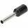 ORNO Szigetelt érvéghüvely 1,5 mm², 8 mm, fekete (OR-KK-8100/1,5/8)