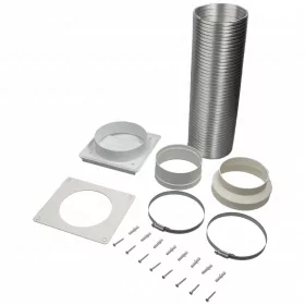   Wpro Páraelszívó Kivezető Készlet – ø 120/125 mm, 1,5 m – Univerzális (UVK120)